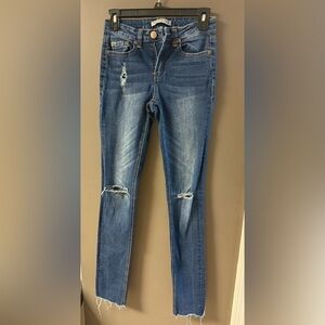 Twentyone Black by Rue21 Distressed Blue Women's Jeans